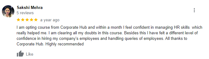 Corporate Hub Student Review